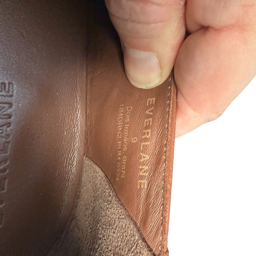 Everlane Modern Loafer in Rum Italian Leather Slip On Shoes Size 9 - Picture 11 of 11